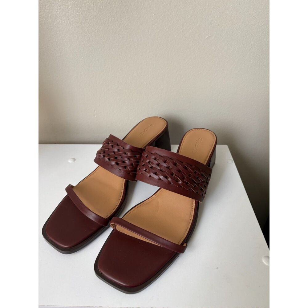 Madewell The Kaitlin Sandal in Leather, Apple Butter, Size 11, NWT